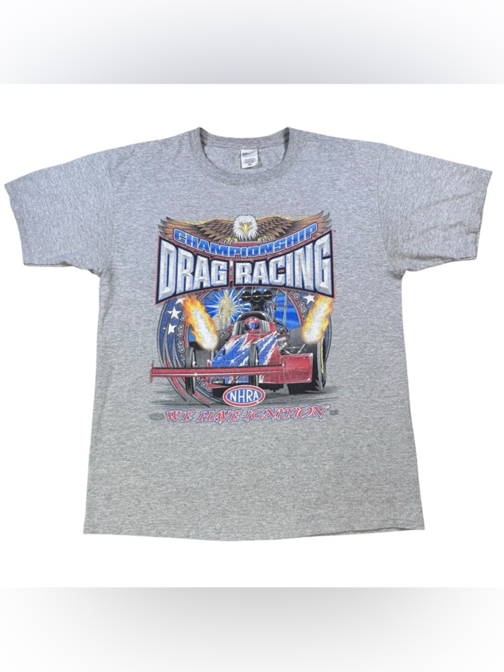 Vintage Y2K NHRA Drag Racing Championship Tee Shirt Men’s XL "We Have Ignition”